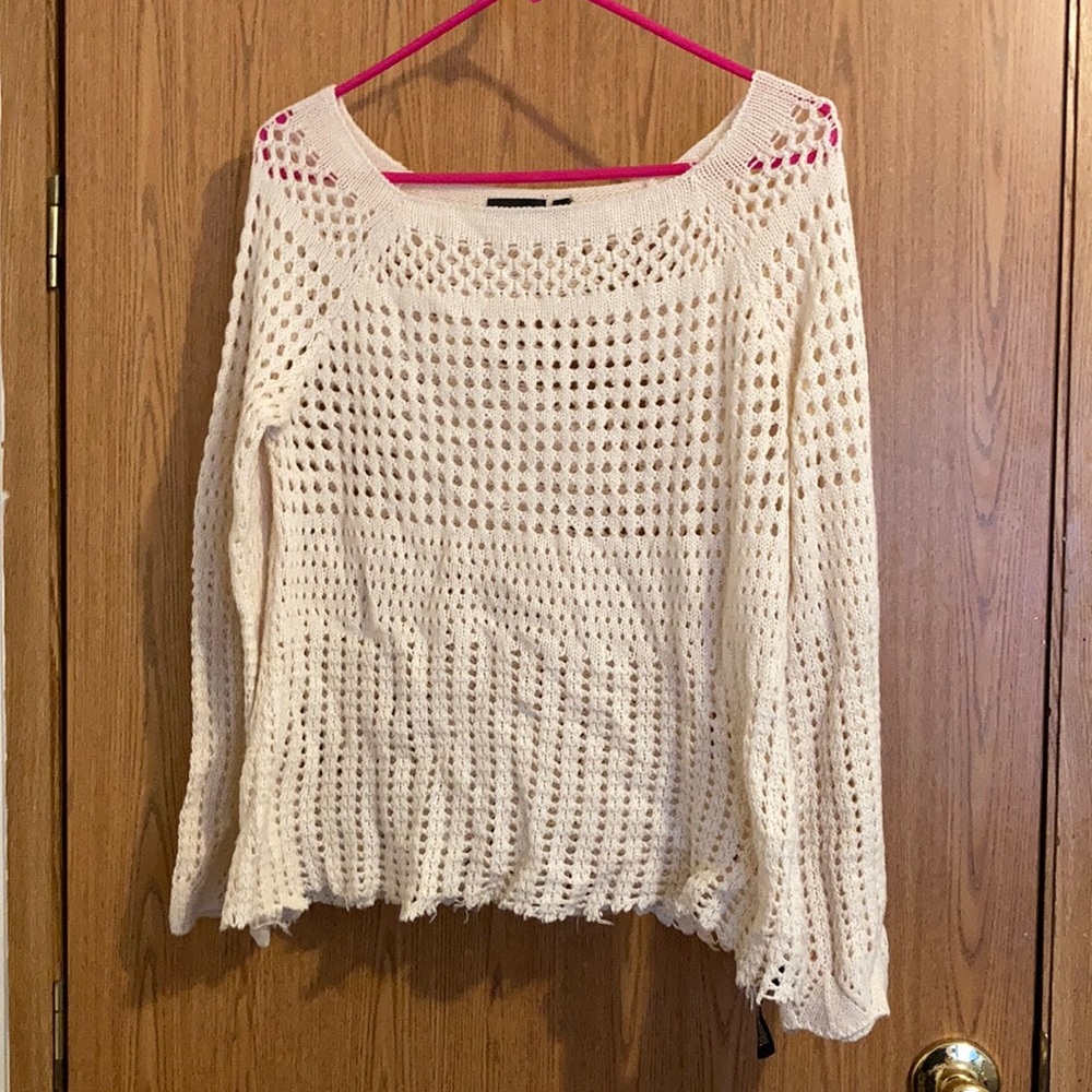 Cream beach coverup